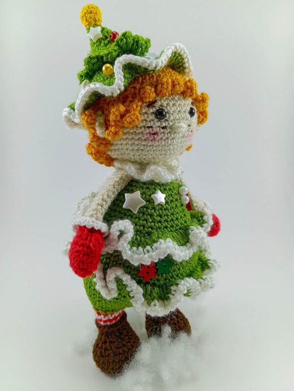 Boneca Natal Chapéu Verde