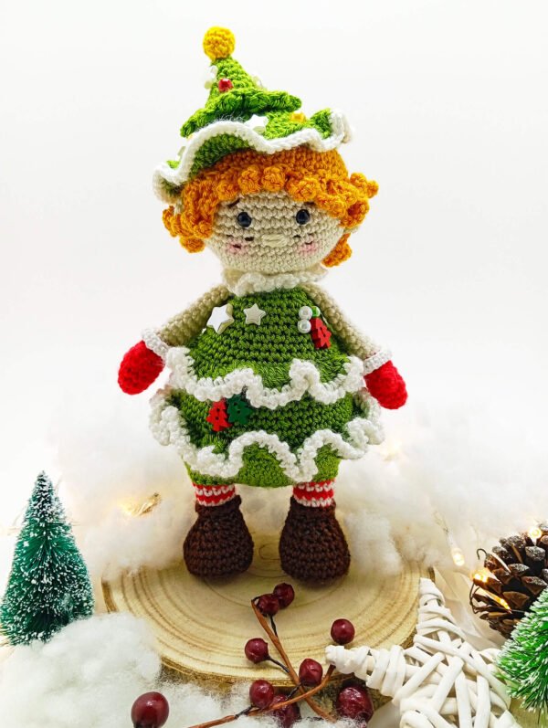 Boneca Natal Chapéu Verde