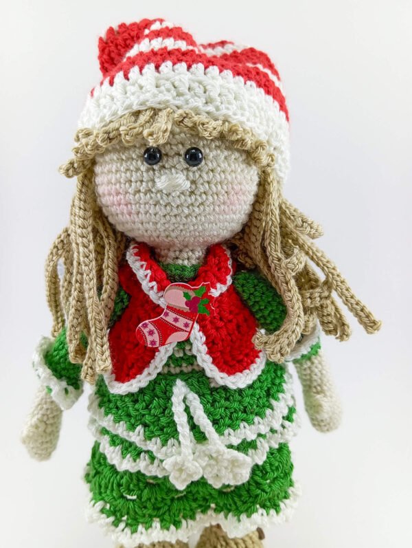 Boneca Natal Saia Verde