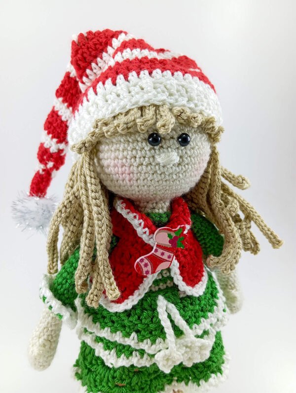 Boneca Natal Saia Verde