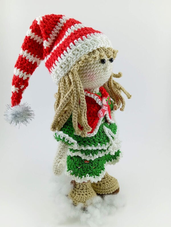 Boneca Natal Saia Verde
