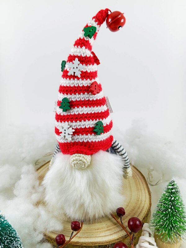 Gnomo de Natal Cinza