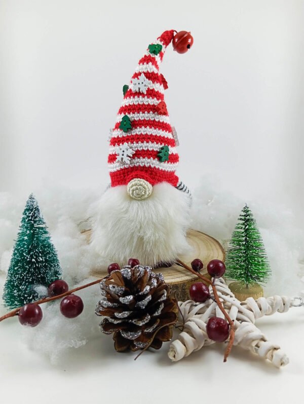 Gnomo de Natal Cinza