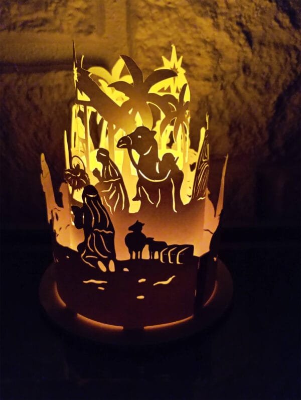 Lanterna de Papel Natal - Presépio