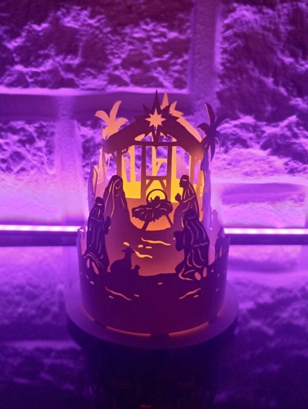 Lanterna de Papel Natal - Presépio