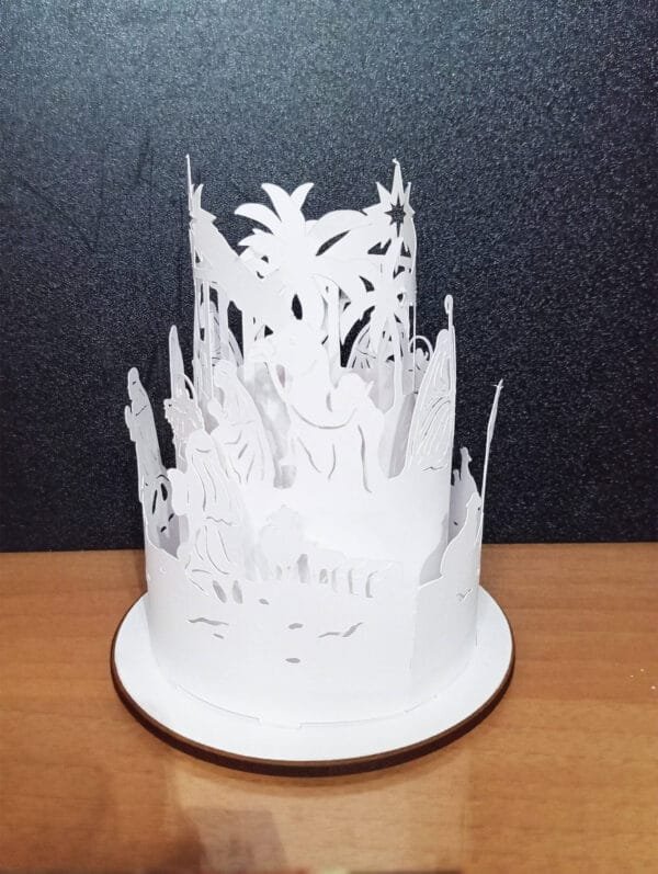 Lanterna de Papel Natal - Presépio