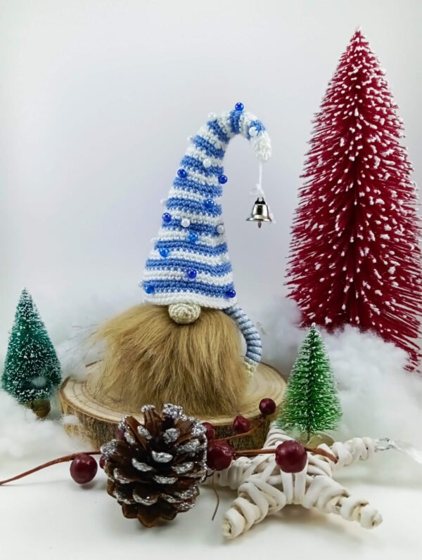 Caneca Natal + Gnomo Azul Amigurumi