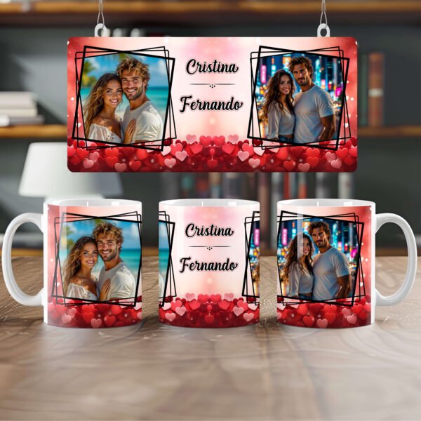 Caneca Amor Corações 1